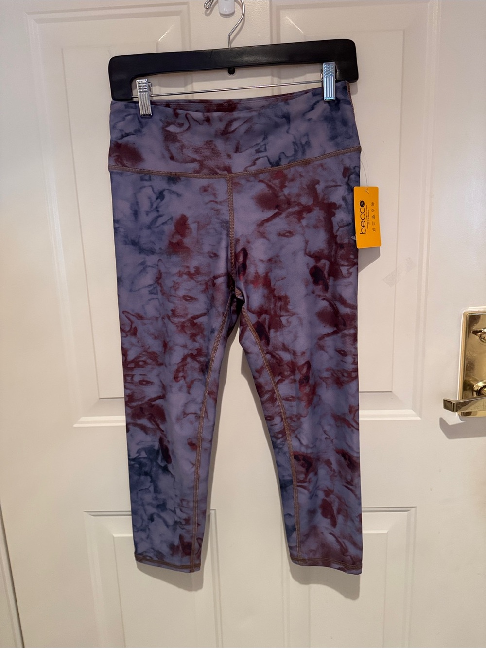 BECCA Girls Tie-Dye Leggings in Purple and Maroon